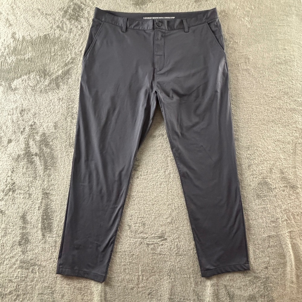 Rhone Commuter Pant Slim Fit Mens 38x29 Iron Gray Performance Chino Style 100036